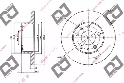 Тормозной диск DJ PARTS BD1469